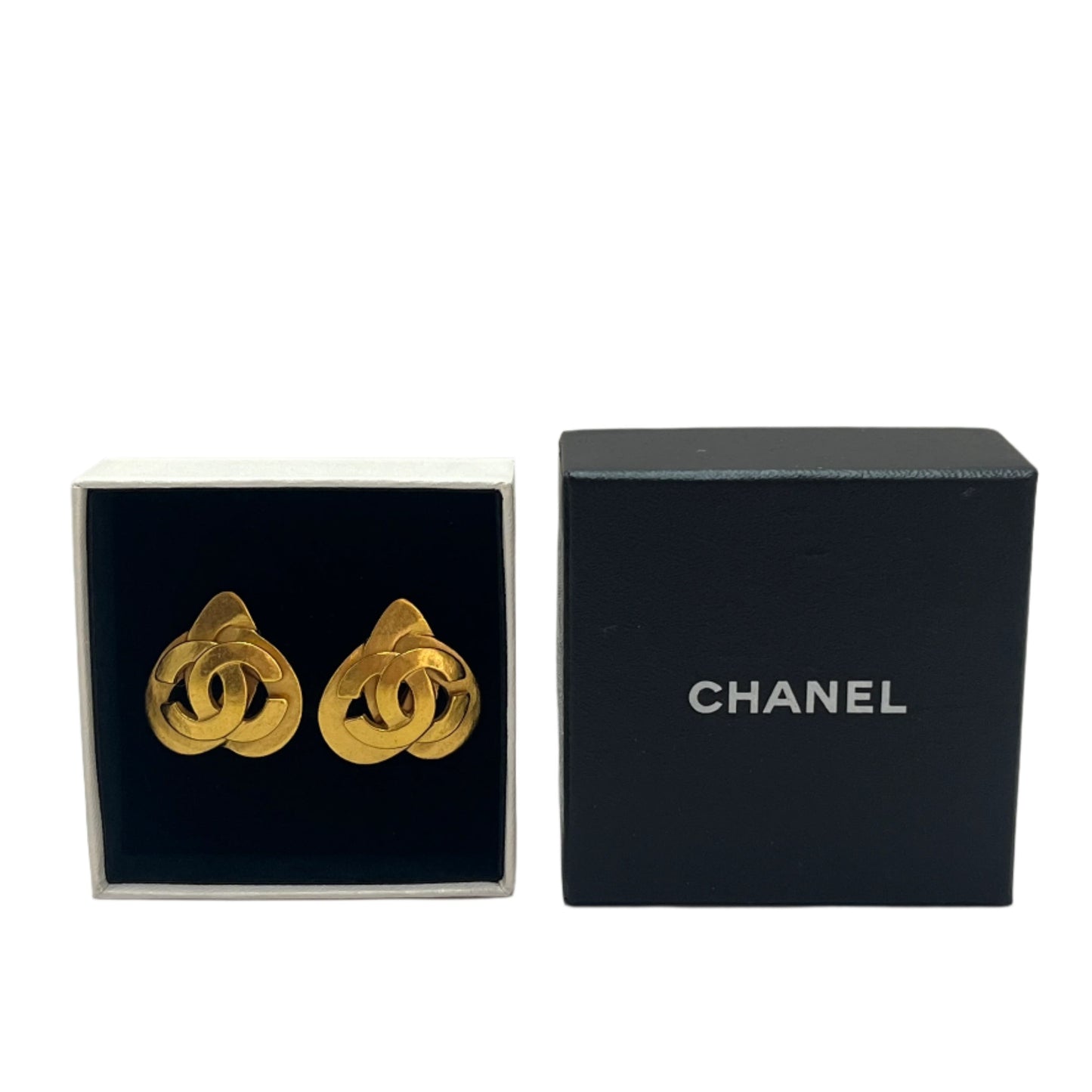 Chanel Heart Earrings | Gold 97P