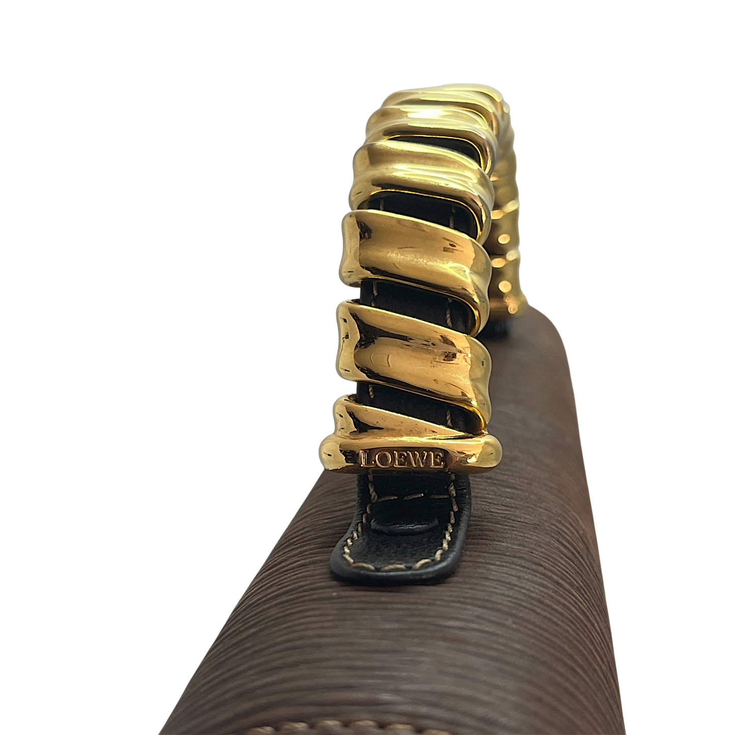 Loewe Velazquez Top Handle Flap Bag | Black and Brown