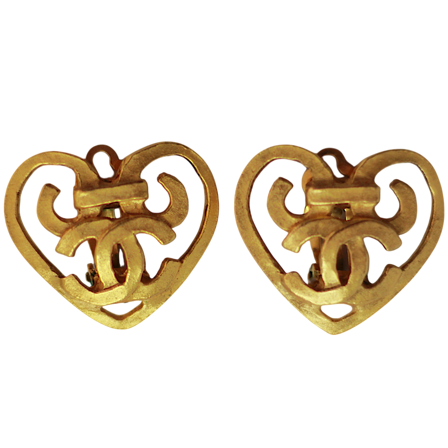 Chanel Heart Earrings | Gold 95P