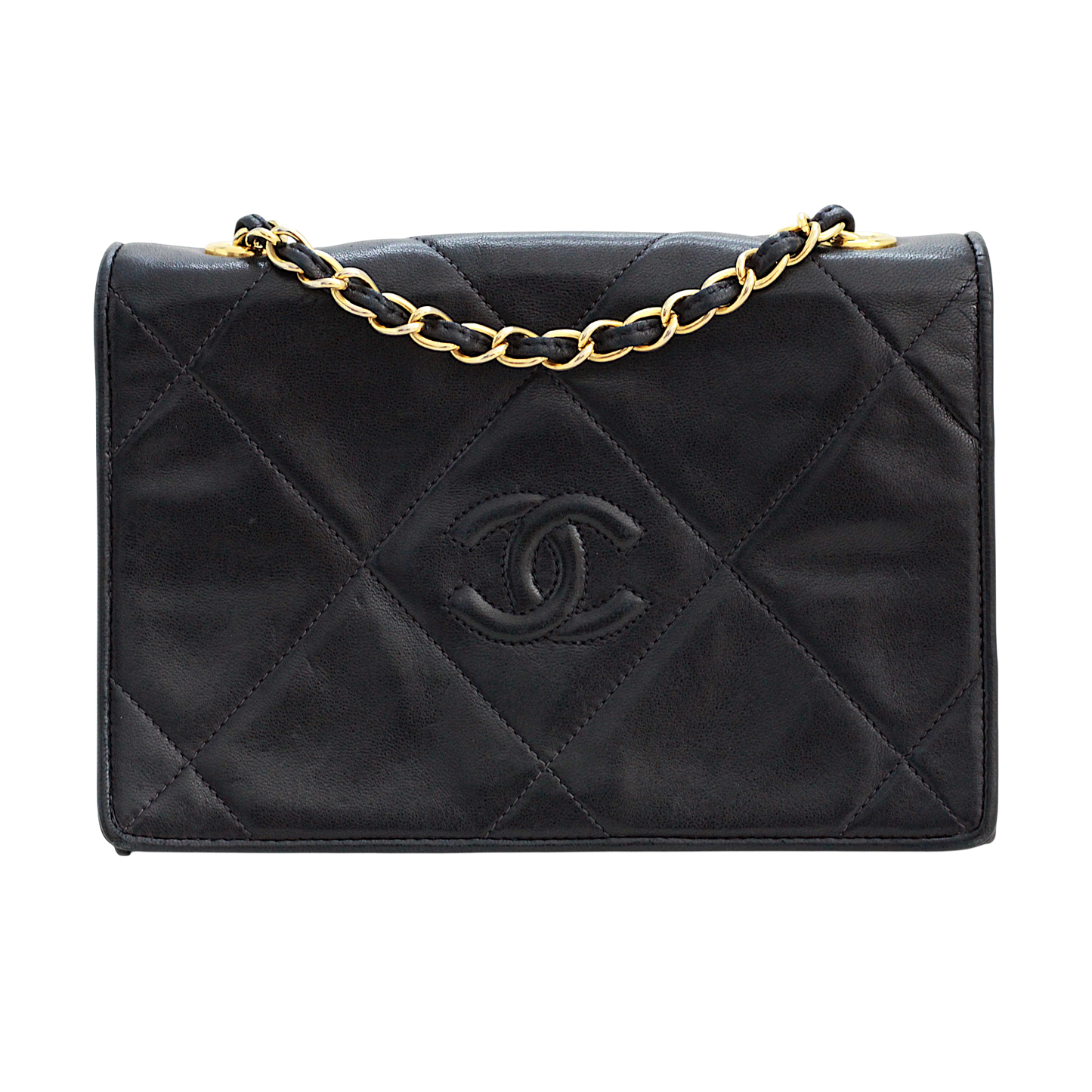 Chanel Navy Lambskin Flap Bag | 1986–1988