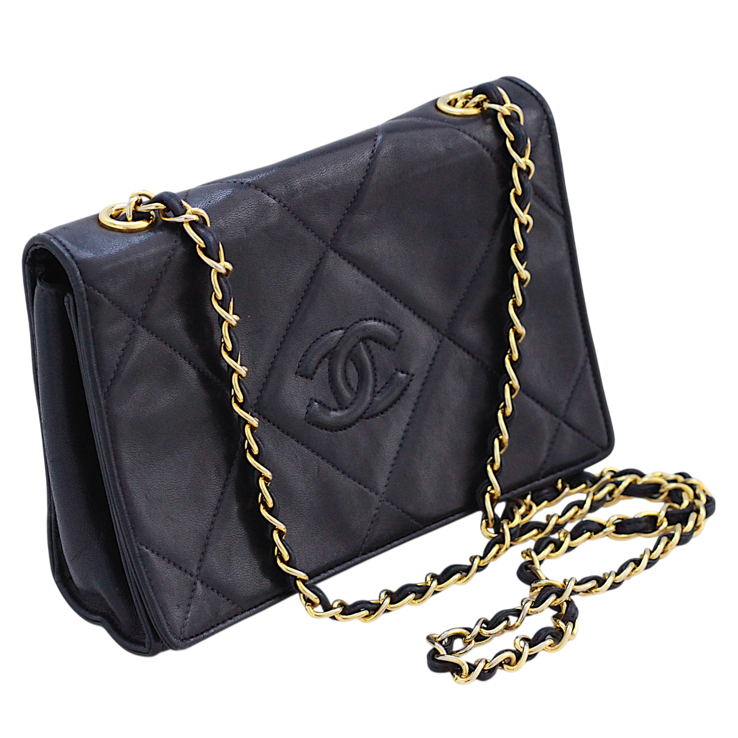 Chanel Navy Lambskin Flap Bag | 1986–1988
