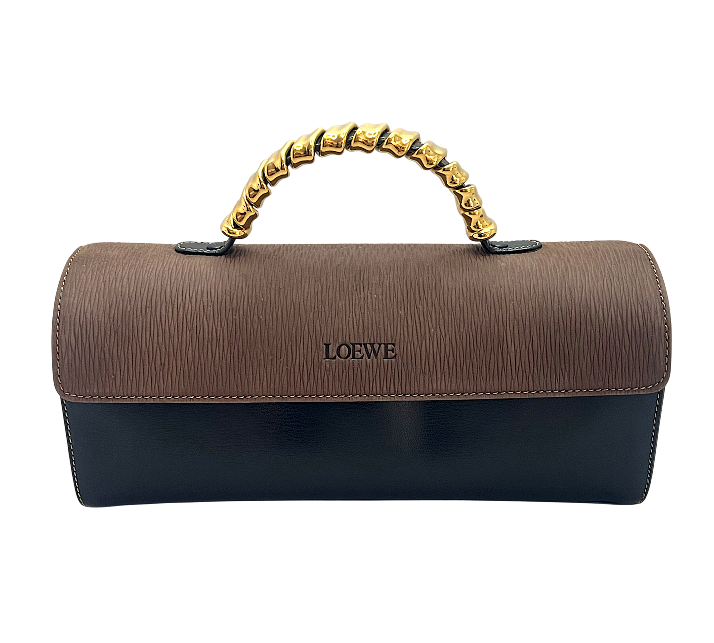 Loewe Velazquez Top Handle Handbag | Black & Brown