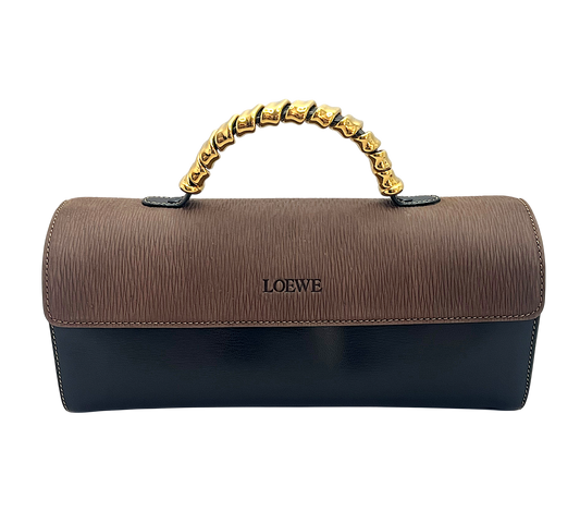 Loewe Velazquez Top Handle Handbag | Black & Brown