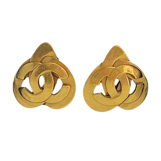 Chanel Heart Earrings | Gold 97P