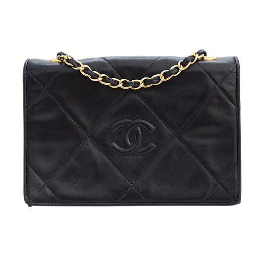 Chanel Navy Lambskin Flap Bag | 1986–1988