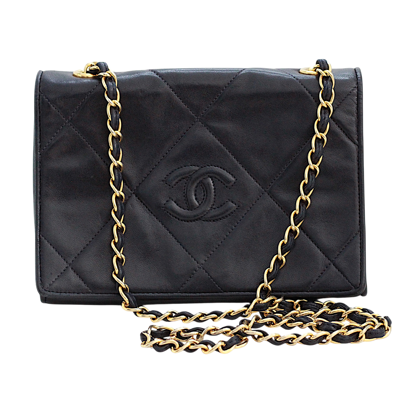 Chanel Navy Lambskin Flap Bag | 1986–1988