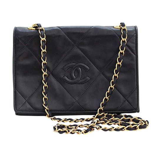 Chanel Navy Lambskin Flap Bag | 1986–1988